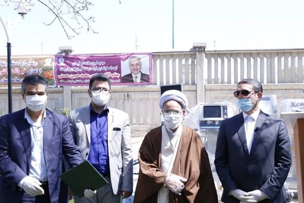 تجهیزات اهدایی به بیمارستان آیت‌الله خوانساری اراک رونمایی شد