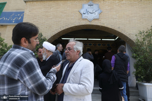 مراسم گرامیداشت شهید علی لاریجانی در مسجد بلال صدا و سیما