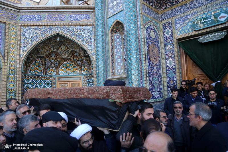 مراسم تشییع و خاکسپاری آیت الله سید هاشم رسولی محلاتی(ره) در قم