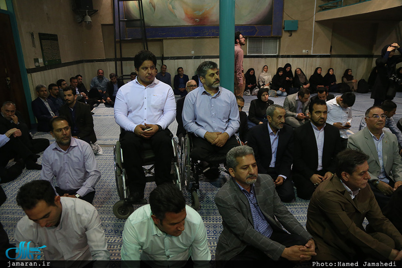 دیدار وزیر ورزش و جوانان و جمعی از ورزشکاران با سید حسن خمینی 