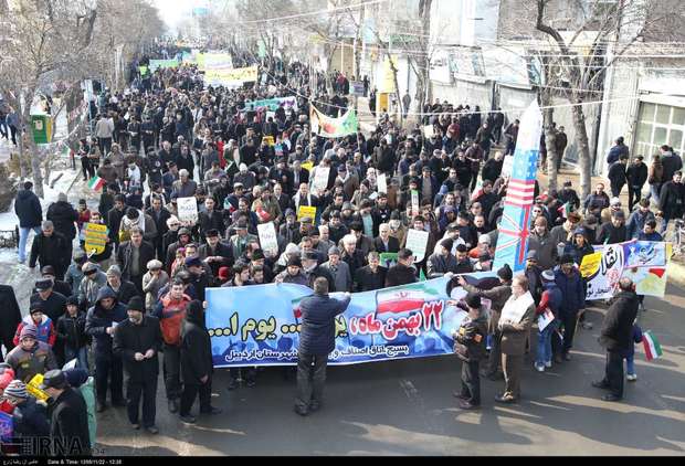 راهپیمایی 22 بهمن مردم  استان اردبیل آغاز شد
