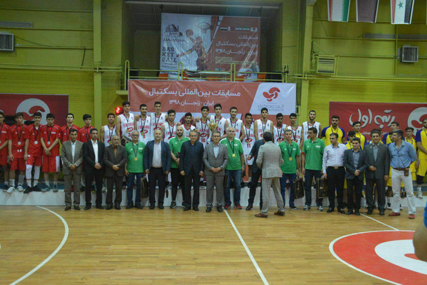 قهرمانی جوانان بسکتبال ایران در تورنمنت بین‌المللی زنجان