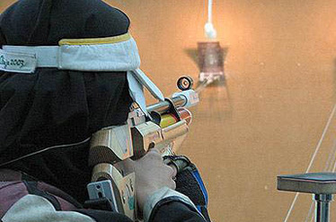 برد تیم تفنگ بادی قم در لیگ دسته اول تیراندازی زنان کشور