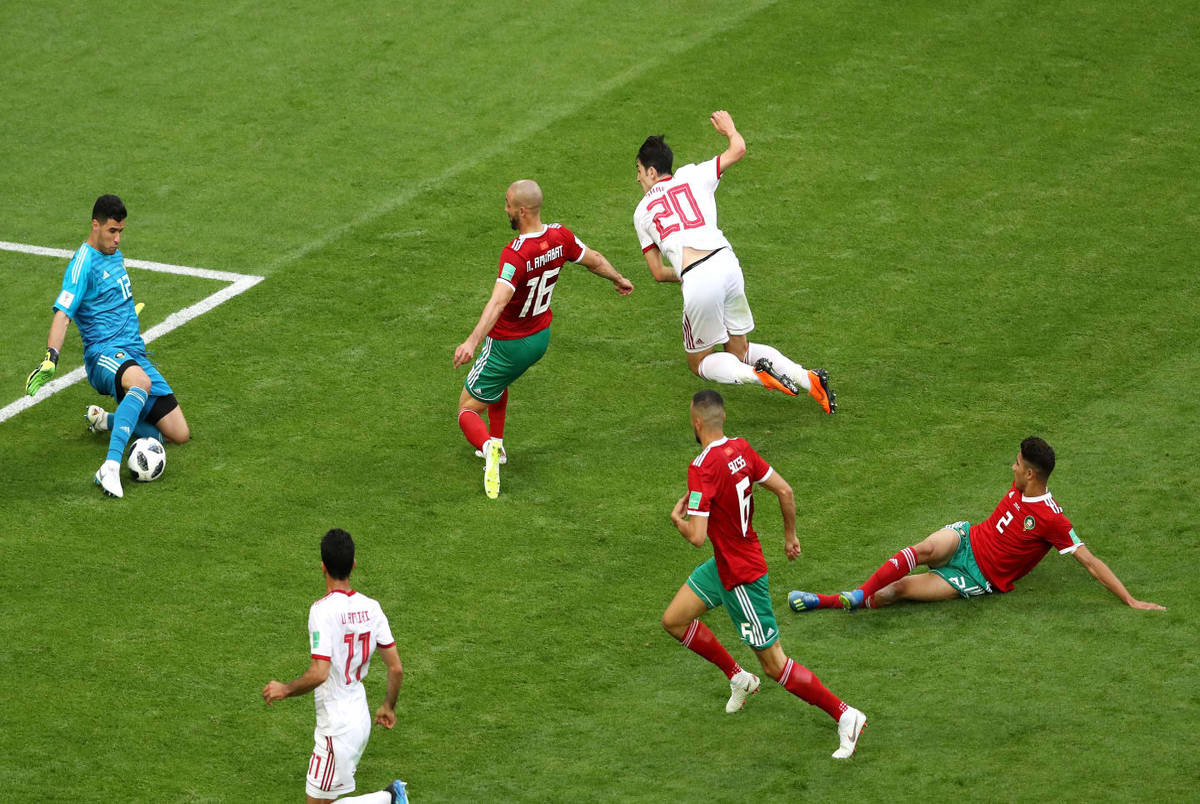 حاشیه و تصاویر بازی ایران و مراکش در جام جهانی 2018