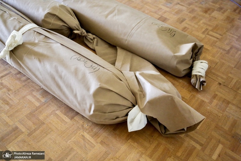 خسارات برجاى مانده از جنگ رمضان در كاخ سعد آباد