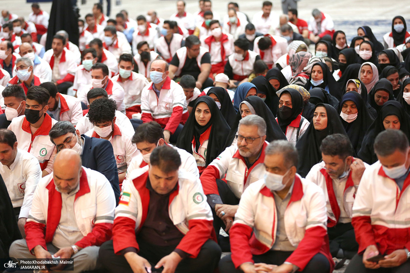 تجدید میثاق اعضا و مسئولان هلال‌احمر با آرمان‌های امام خمینی (س)