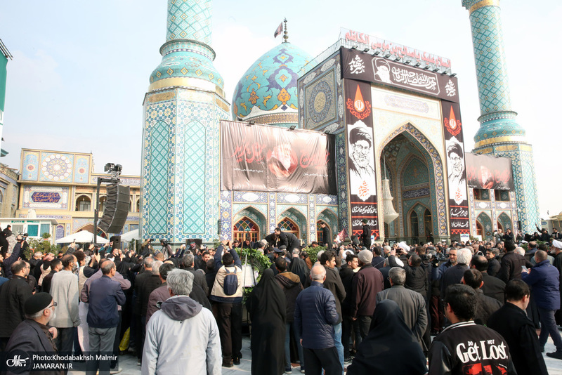مراسم تشييع شهيد درياسالار علی شمخانی در امام زاده صالح (ع)