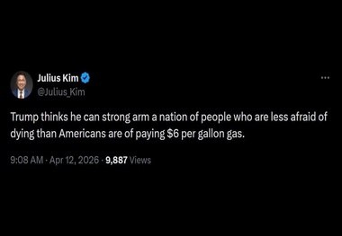 تحلیلگر آمریکایی: ترس ایرانی‌ها از مرگ، کمتر از ترس آمریکایی‌ها از گران‌تر شدن بنزین است