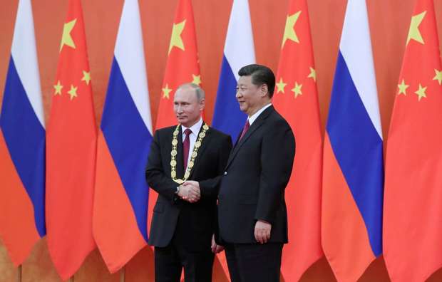 از تفریح های رهبران روسیه و چین  در  سرزمین اژدها+ تصاویر