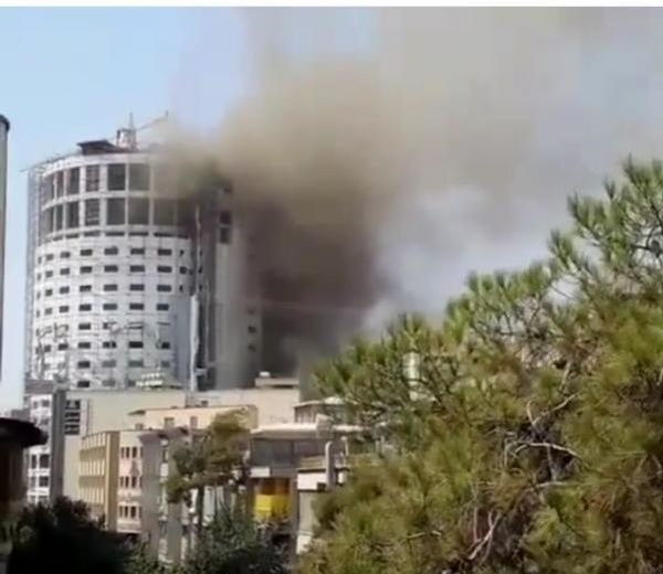 آتش‌سوزی در هتل آسمان شیراز