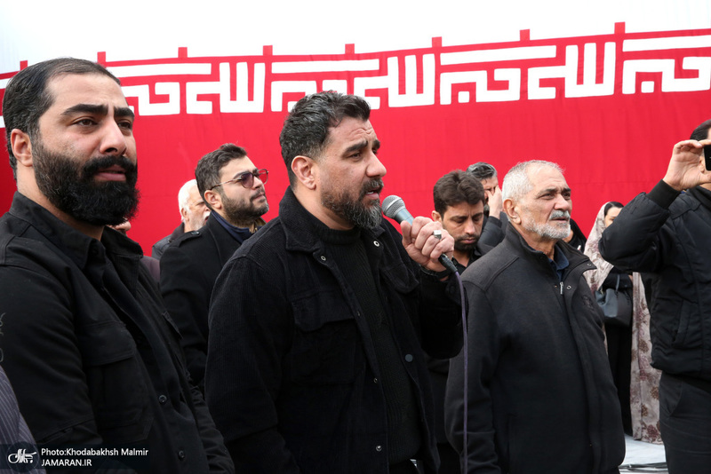 مراسم تشييع شهيد درياسالار علی شمخانی در امام زاده صالح (ع)