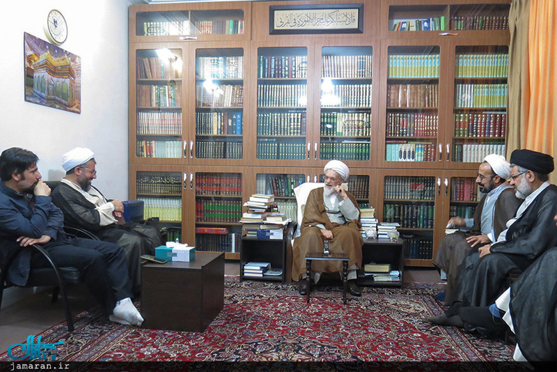 دیدار اعضای موسسه تنظیم و نشر آثار امام خمینی(س) نمایندگی قم با جمعی از مراجع و علما