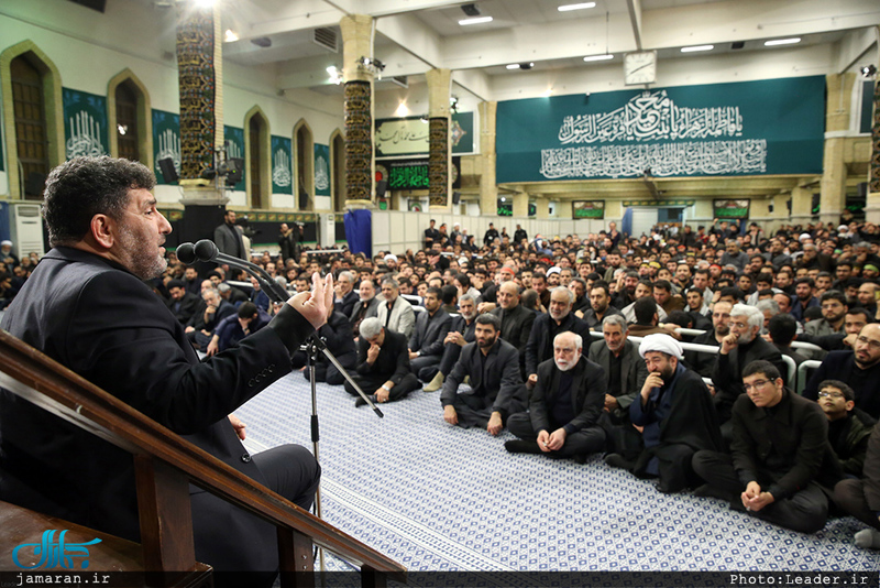 آخرین شب مراسم عزاداری حضرت فاطمه‌زهرا(س) در حسینیه امام خمینی 