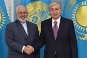 دیدار ظریف با رییس جمهور قزاقستان