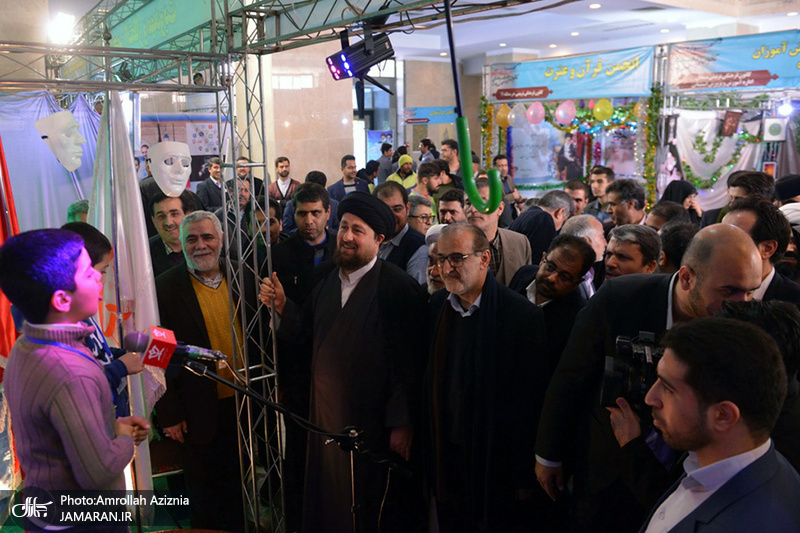 بازدید سید حسن خمینی از اولین جشنواره استانی دستاوردهای کانون های فرهنگی تربیتی شهر تهران‎