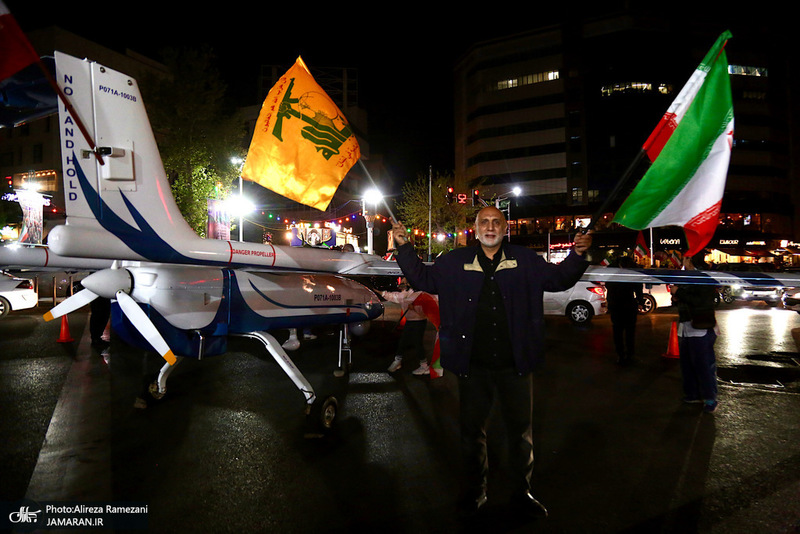 نصب و استقرار پهباد مهاجر 6 در سه راه قیطریه