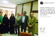 فیض الله عرب سرخی و محسن آرمین به بیمارستان شهید رجایی رفتند