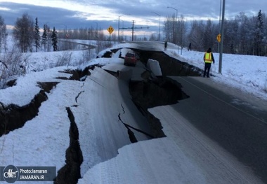 خسارات گسترده‌ زلزله آلاسکا+ تصاویر