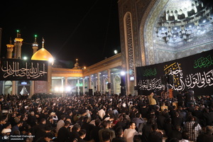 مراسم عزاداری شهادت امام جعفر صادق (ع) در مسجد اعظم قم