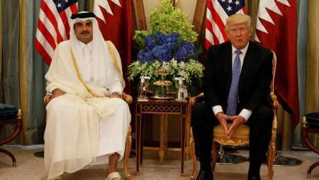 دیدار ترامپ با امیر قطر در ریاض