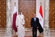 رئیس جمهور مصر در دوحه+عکس