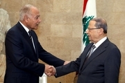 انتقاد شدید رئیس جمهور لبنان از قطعنامه اتحادیه عرب در حضور دبیر کل این اتحادیه