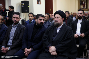 دیدار  رئیس و جمعی از اعضای اتاق اصناف تهران‌ با سید حسن خمینی