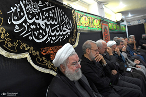 دومین روز مراسم عزاداری حضرت اباعبدالله الحسین (ع) در دفتر حسن روحانی