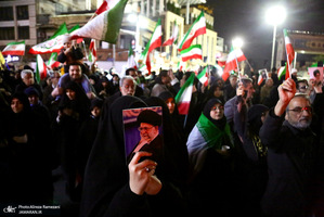 تجمع مردمی در میدان تجریش تهران