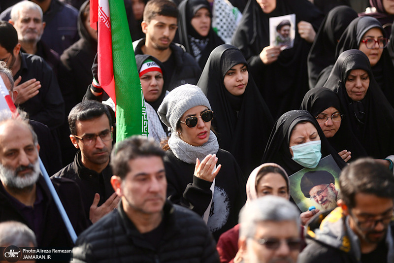 تشییع پیکرهای مطهر فرماندهان عالی‌رتبه نیروهای مسلح و جمعی از شهدای مردمی-2