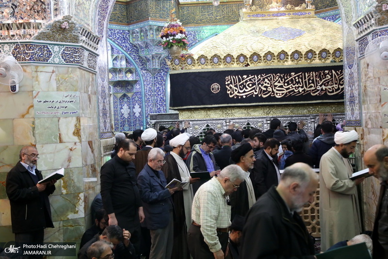 مراسم عزاداری شب شهادت امام موسی کاظم(ع) در حرم کریمه اهل بیت(س)