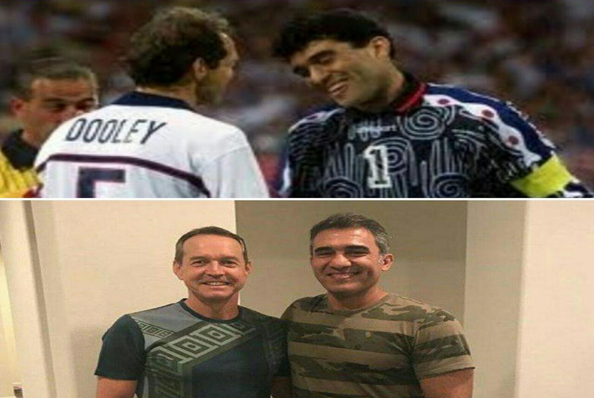 عابدزاده با کاپیتان تیم آمریکا بعد از 19 سال  ملاقات کرد+ عکس