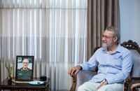 دیدار لاریجانی با خانوادهٔ سرداران شهید محرابی و شادمانی (2)
