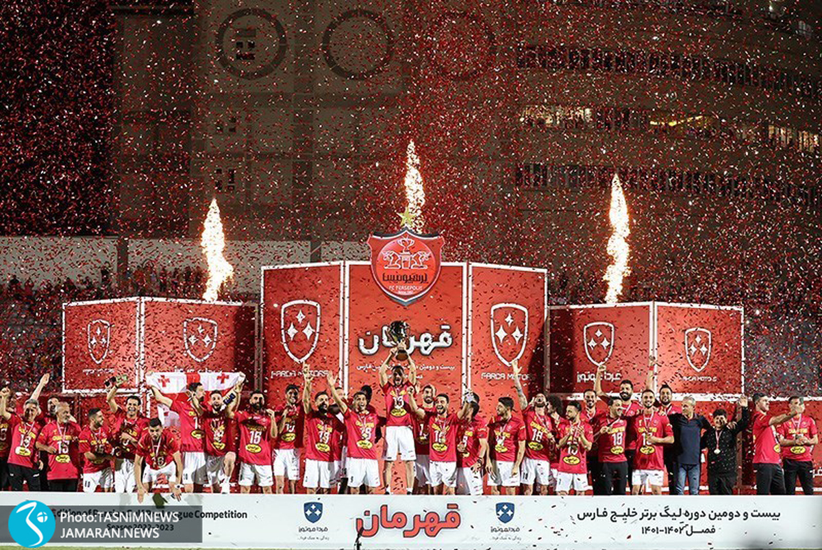 عکس و ویدیو| جشن قهرمانی هشتم پرسپولیس در لیگ برتر فوتبال