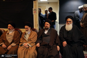 حضور سید حسن خمینی در مدرسه علمیه آیت الله العظمی خوانساری(ره)