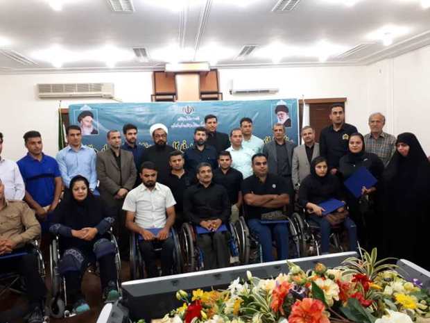 ورزشکاران خوزستانی اعزامی به مسابقات پاراآسیایی بدرقه شدند