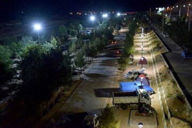 پروژه روشنایی محل اتراق گردشگران و کوهنوردان در شیروان افتتاح شد