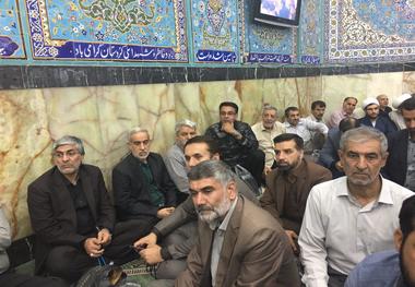 حضور هاشمی و مسوولان بسیج ورزش در مراسم گرامیداشت شهید حججی+ عکس
