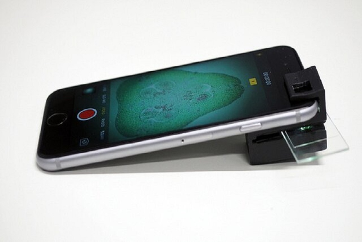 تبدیل موبایل به یک میکروسکوپ فلورسنت