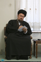 دیدار اعضای انجمن اسلامی دانشگاه کاشان با سید حسن خمینی