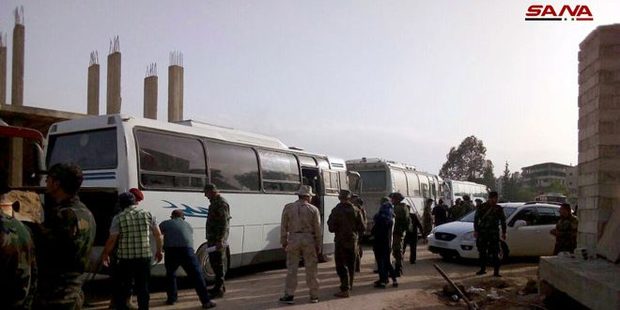 دو شهرک دیگر در نزدیکی دمشق خالی از افراد مسلح شد