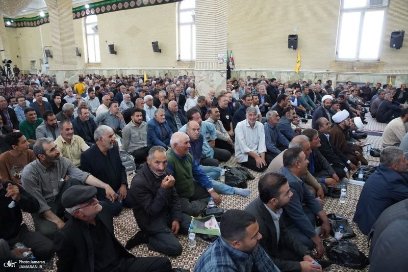 مراسم سی و هفتمین سالگرد بزرگداشت امام خمینی (س) در روستای خیارج استان قزوين