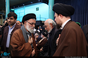 مراسم وداع با پیکر آیت الله هاشمی رفسنجانی(ره) در حسینیه جماران-10