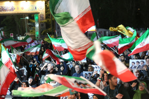 پنجاه و پنجمین شب اجتماع پر شور مردم در میدان تجریش