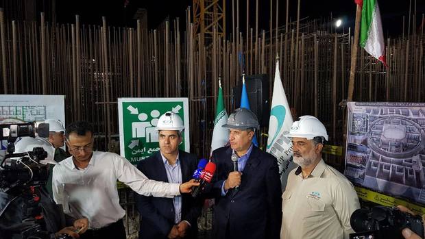 بتن‌ریزی بخشی از رآکتور واحد دوم نیروگاه اتمی بوشهر آغاز شد