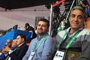  حضور محمدپور در سالن برای دریافت طلای المپیک+عکس
