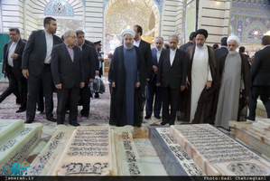 سفر رئیس جمهور روحانی به قم 