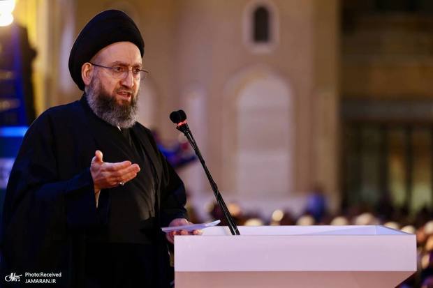 مراسم بزرگداشت سالروز شهادت شهید آیت‌الله سید محمدباقر حکیم / سید عمار حکیم: عراق با وحدت داخلی می‌تواند از زلزله ژئوپلیتیک منطقه عبور کند/ عراق نه میدان جنگ دیگران خواهد بود، نه صندوق پیام و نه خط تماس به نیابت از دیگران + گزارش تصویری