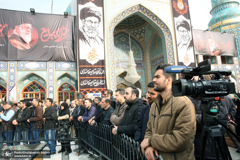 مراسم تشييع شهيد درياسالار علی شمخانی در امام زاده صالح (ع)