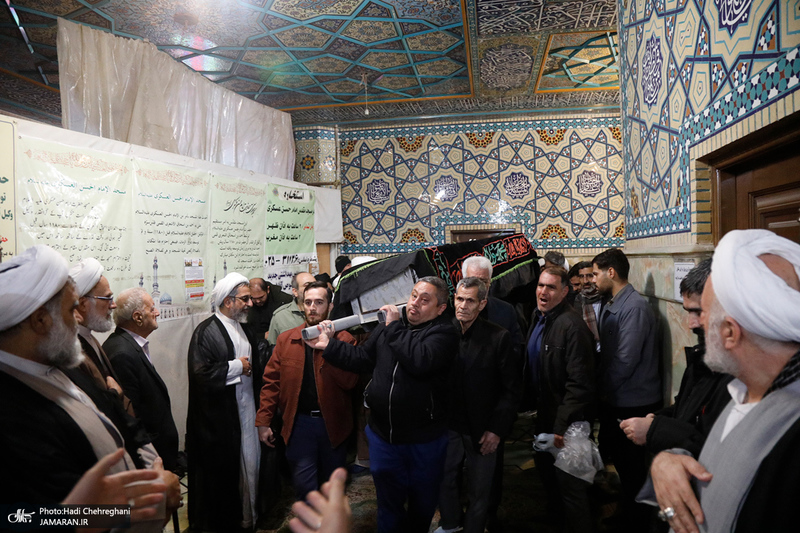 تشییع پیکر آیت الله نمازی در قم